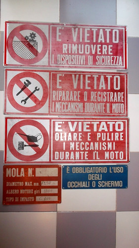 Cartelli vintage officina - cartelli,