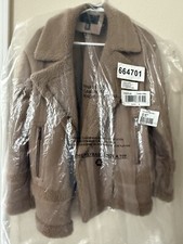 Giacca biker sherling finto