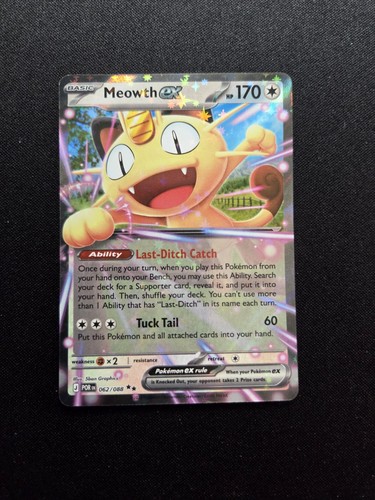 Pokémon meowth 062 - meowth, ex