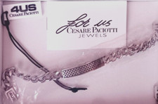 CESARE PACIOTTI Bracciale Braccialetto Acciaio Uomo Come Nuovo