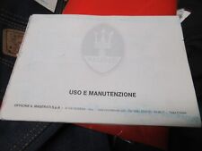 MASERATI Biturbo  - Manuale di istruzioni vettura - Ricambio usato