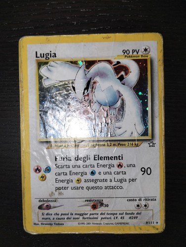Pokémon lugia holo vintage - pokémon,