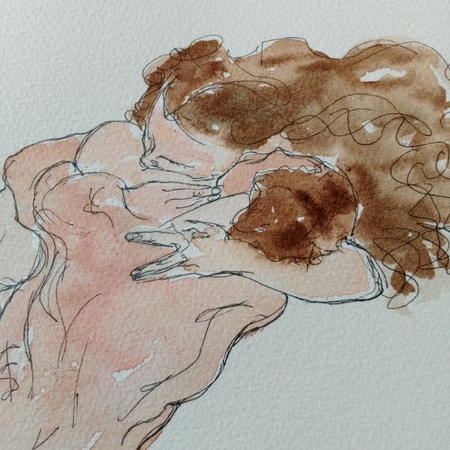 Quadro disegno acquerello