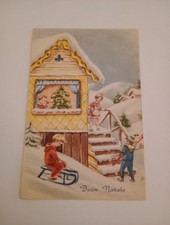 Buon Natale Edizioni Saemec S/418 illustratori Galbiati cartolina fto piccolo a3