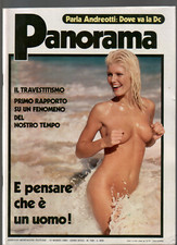 Rivista vintage PANORAMA 10-03-1980 Trans Travestitismo Sesso Solange Prostituto