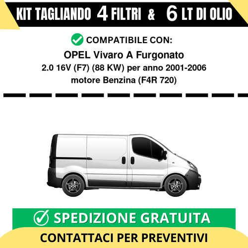 Tagliando per opel vivaro - tagliando, a