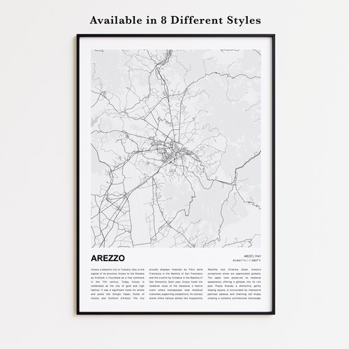 Stampa mappa città arezzo - mappa,