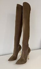 Casadei, stivali sopra il ginocchio dorati, taglia EU 36 1/2, US 6,5