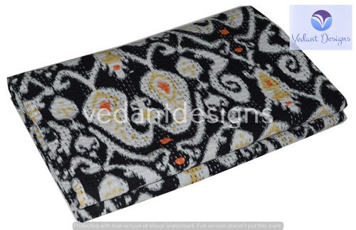 Copriletto trapuntato kantha - copriletto,