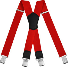 Bretelle Da Uomo a Forma Di X Con Clip Robuste, Elastici E Registrabili Vintage