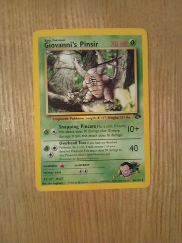 Carte pokémon gym - carte, challenge