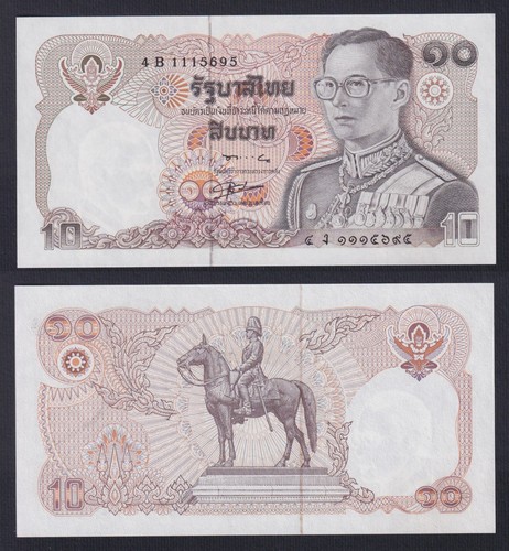 Banconota thailandia baht - thailandia, 10