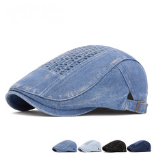Cappello piatto uomo denim
