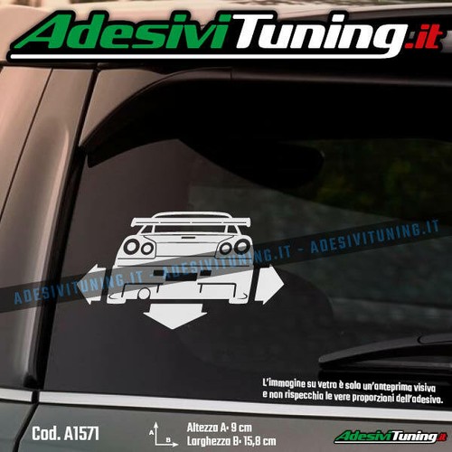 Adesivo down out nissan - adesivo, down&out