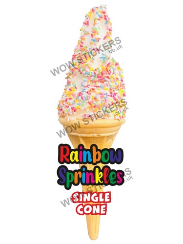 Adesivo furgone gelato rainbow - adesivo,