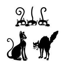 Cats tris pvc black contoured