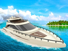 Luxury Modern Yacht, 1/28 RC
