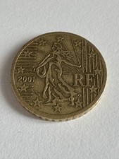 Moneta 50 Centesimi 2001 RF Repubblica Francese RARA ??