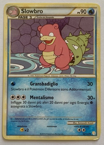 Carta pokemon slowbro fase - carta,