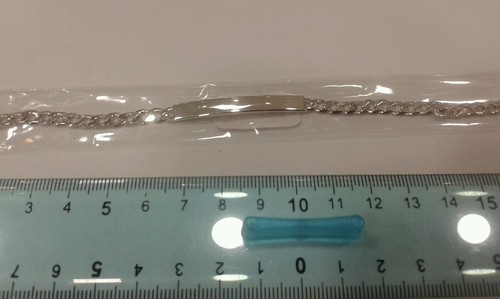 Bracciale argento 925 targa - 1,