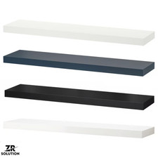 IKEA LACK Mensola da Parete 110x26cm 4 Colori Bianco/Nero/Lucido Decorazione Galleggiante 10kg UK