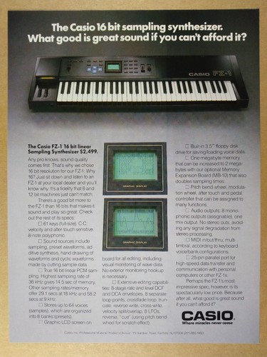 Casio 1987 campionamento - fz-1,