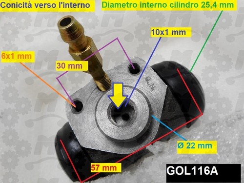 Cilindretto freno idraulico