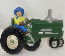 Vintage Chalkware Tractor