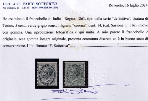 O646 regno italia 5 c - 5,