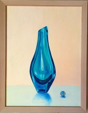 Quadro dipinto a olio su tela 30 x 40 cm ,con cornice