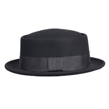 Cappello Fedora Nero Lana