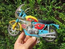 VECCHIO GIOCATTOLO LATTA E PLASTICA MOTO VINTAGE EPOCA TOY JUNIOR MADE IN JAPAN