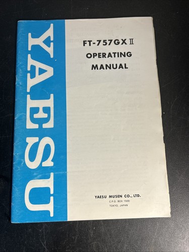 Yaesu 757gx manuale di - ii,