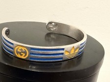 GUCCI × Braccialetto Adidas Adidas Argento/Blu/Giallo