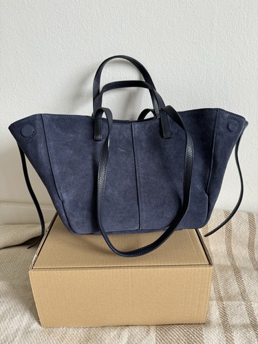 Borsa pelle scamosciata - ,