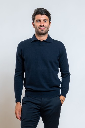 Kangra cashmere polo maniche - kangra,