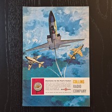 1961 Collins Radio Company - Original AD Advertising Pubblicità Vintage
