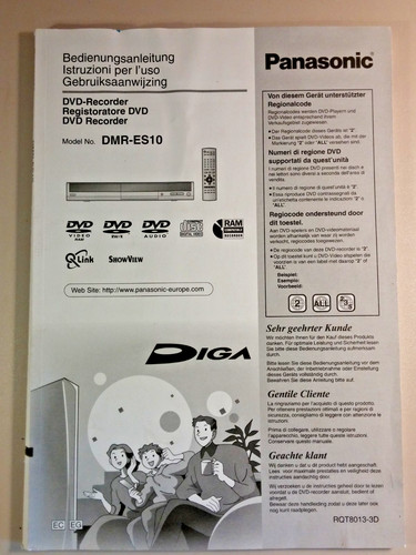 Panasonic dmr es10 - dmr-es10, manuale
