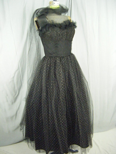 Vintage 60s nero oro - vintage, 50-60s