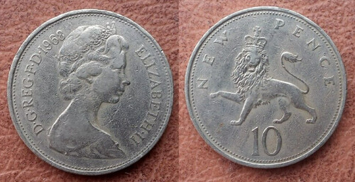 Moneta pence nuova gran - moneta,