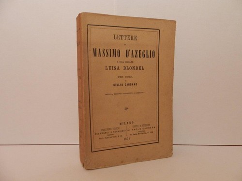 Lettere massimo azeglio a - di, d'azeglio