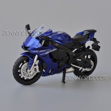 Modellino moto pressofuso scala 1:18 giocattolo Yamaha YZF-R1 sport bike replica