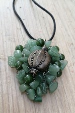 Collana artigianale pietre ed acciaio, fatta a mano.