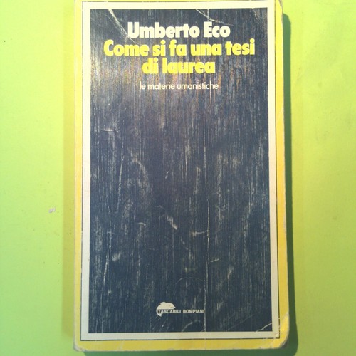 Come una tesi - si,