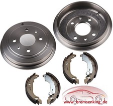 Kit Tamburi Freno Fiat Punto con Ganasce Freno per Assale Posteriore