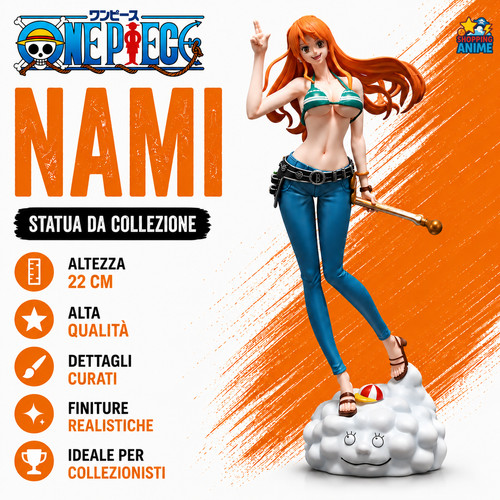 Action figure one piece nami - one,