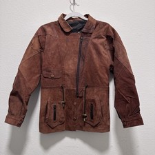 Giacca pelle scamosciata