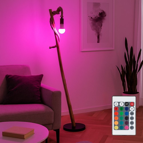 Lampada legno piantana led - lampada, di
