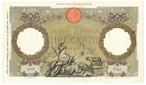 100 lire capranesi - lire,