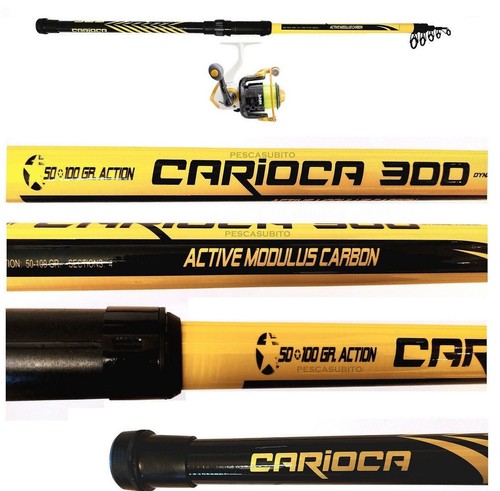 Kit canna pesca lancio - pesca, 3m